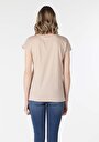 thumb-Показати інформацію про Футболка З Коротким Рукавом Жіноча Бежева  Cl1058484