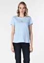 thumb-Показати інформацію про Футболка З Коротким Рукавом Жіноча Блакитна  Cl1058501