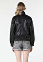thumb-Показати інформацію про Куртка З Еко-шкіри Жіноча Чорна  Cl1057279