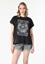 thumb-Показати інформацію про Футболка З Коротким Рукавом Жіноча Чорна  Cl1057350