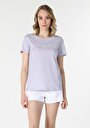 thumb-Показати інформацію про Футболка З Коротким Рукавом Жіноча Фіолетова  Cl1058481