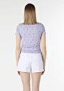 thumb-Показати інформацію про Футболка З Коротким Рукавом Жіноча Фіолетова  Cl1058124
