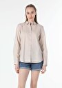 thumb-Показати інформацію про Сорочка З Довгим Рукавом Жіноча Бежева  Cl1058517