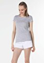 thumb-Показати інформацію про Футболка З Коротким Рукавом Жіноча Сіра  Cl1058496