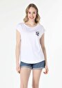 thumb-Показати інформацію про Футболка З Коротким Рукавом Жіноча Біла  Cl1058148