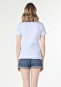 thumb-Показати інформацію про Футболка З Коротким Рукавом Жіноча Блакитна  Cl1058160