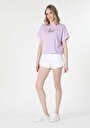 thumb-Показати інформацію про Футболка З Коротким Рукавом Жіноча Фіолетова  Cl1058953