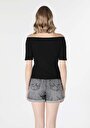 thumb-Показати інформацію про Футболка З Коротким Рукавом Жіноча Чорна  Cl1059300