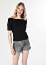 thumb-Показати інформацію про Футболка З Коротким Рукавом Жіноча Чорна  Cl1059300