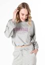 thumb-Показати інформацію про Футболка З Довгим Рукавом Жіноча Сіра  Cl1058513