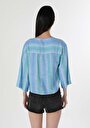 thumb-Показати інформацію про Сорочка З Довгим Рукавом Жіноча Блакитна  Cl1058746