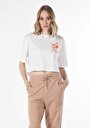 thumb-Показати інформацію про Футболка З Коротким Рукавом Жіноча Біла  Cl1059002