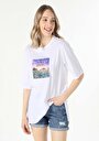 thumb-Показати інформацію про Футболка З Коротким Рукавом Жіноча Біла  Cl1059005