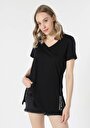 thumb-Показати інформацію про Футболка З Коротким Рукавом Жіноча Чорна  Cl1059195