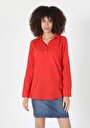 thumb-Показати інформацію про Сорочка З Довгим Рукавом Жіноча Червона  Cl1058747