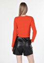 thumb-Показати інформацію про Футболка З Довгим Рукавом Жіноча Помаранчева  Cl1060602