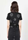 thumb-Показати інформацію про Футболка З Коротким Рукавом Жіноча Чорна  Cl1059795