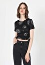 thumb-Показати інформацію про Футболка З Коротким Рукавом Жіноча Чорна  Cl1059795