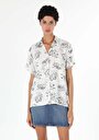 thumb-Показати інформацію про Сорочка З Коротким Рукавом Жіноча Біла  Cl1058757