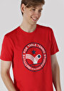 thumb-Показати інформацію про Футболка З Коротким Рукавом Чоловіча Червона  Cl1063357