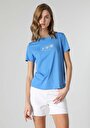 thumb-Показати інформацію про Футболка З Коротким Рукавом Жіноча Блакитна  Cl1063437