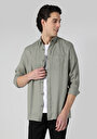 thumb-Показати інформацію про Сорочка З Довгим Рукавом Чоловіча Зелена  Cl1062133