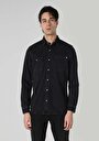thumb-Показати інформацію про Сорочка З Довгим Рукавом Чоловіча Чорна  Cl1064107