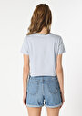 thumb-Показати інформацію про Футболка З Коротким Рукавом Жіноча Блакитна  Cl1060804