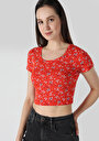 thumb-Показати інформацію про Футболка З Коротким Рукавом Жіноча Червона  Cl1063447