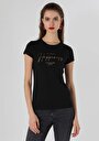 thumb-Показати інформацію про Футболка З Коротким Рукавом Жіноча Чорна  Cl1063444