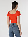 thumb-Показати інформацію про Футболка З Коротким Рукавом Жіноча Червона  Cl1062519