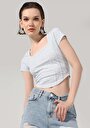 thumb-Показати інформацію про Футболка З Коротким Рукавом Жіноча Блакитна  Cl1064286