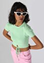 thumb-Показати інформацію про Футболка З Коротким Рукавом Жіноча Зелена  Cl1064054