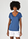thumb-Показати інформацію про Футболка З Коротким Рукавом Жіноча Блакитна  Cl1063411