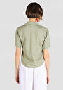 thumb-Показати інформацію про Сорочка З Коротким Рукавом Жіноча Зелена  Cl1064447