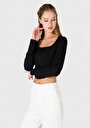 thumb-Показати інформацію про Футболка З Довгим Рукавом Жіноча Чорна  Cl1065169