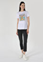 thumb-Показати інформацію про Футболка З Коротким Рукавом Жіноча Біла  Cl1063314