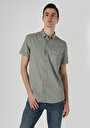 thumb-Показати інформацію про Сорочка З Коротким Рукавом Чоловіча Зелена  Cl1063181
