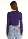 thumb-Показати інформацію про Футболка З Довгим Рукавом Жіноча Фіолетова  Cl1065171