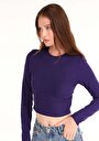 thumb-Показати інформацію про Футболка З Довгим Рукавом Жіноча Фіолетова  Cl1065171