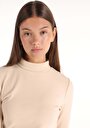 thumb-Показати інформацію про Футболка З Довгим Рукавом Жіноча Бежева  Cl1065697