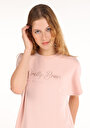 thumb-Показати інформацію про Футболка З Коротким Рукавом Жіноча Рожева  Cl1065129