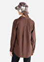thumb-Показати інформацію про Сорочка З Довгим Рукавом Жіноча Коричнева  Cl1060252