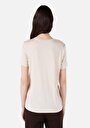 thumb-Показати інформацію про Футболка З Коротким Рукавом Жіноча Бежева  Cl1067941