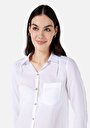thumb-Показати інформацію про Сорочка З Довгим Рукавом Жіноча Біла  Cl1068235