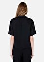 thumb-Показати інформацію про Сорочка З Коротким Рукавом Жіноча Чорна  Cl1068238