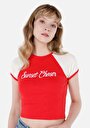 thumb-Показати інформацію про Футболка З Коротким Рукавом Жіноча Червона  Cl1069238