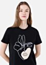 thumb-Показати інформацію про Футболка З Коротким Рукавом Жіноча Чорна  Cl1068429