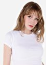 thumb-Показати інформацію про Футболка З Коротким Рукавом Жіноча Біла  Cl1068560
