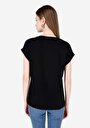 thumb-Показати інформацію про Футболка З Коротким Рукавом Жіноча Чорна  Cl1068562